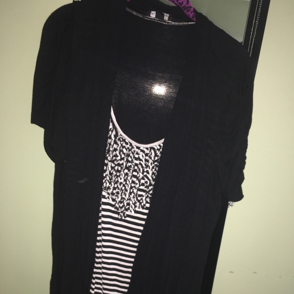 Alyx brand size 2x top with attached cardigan